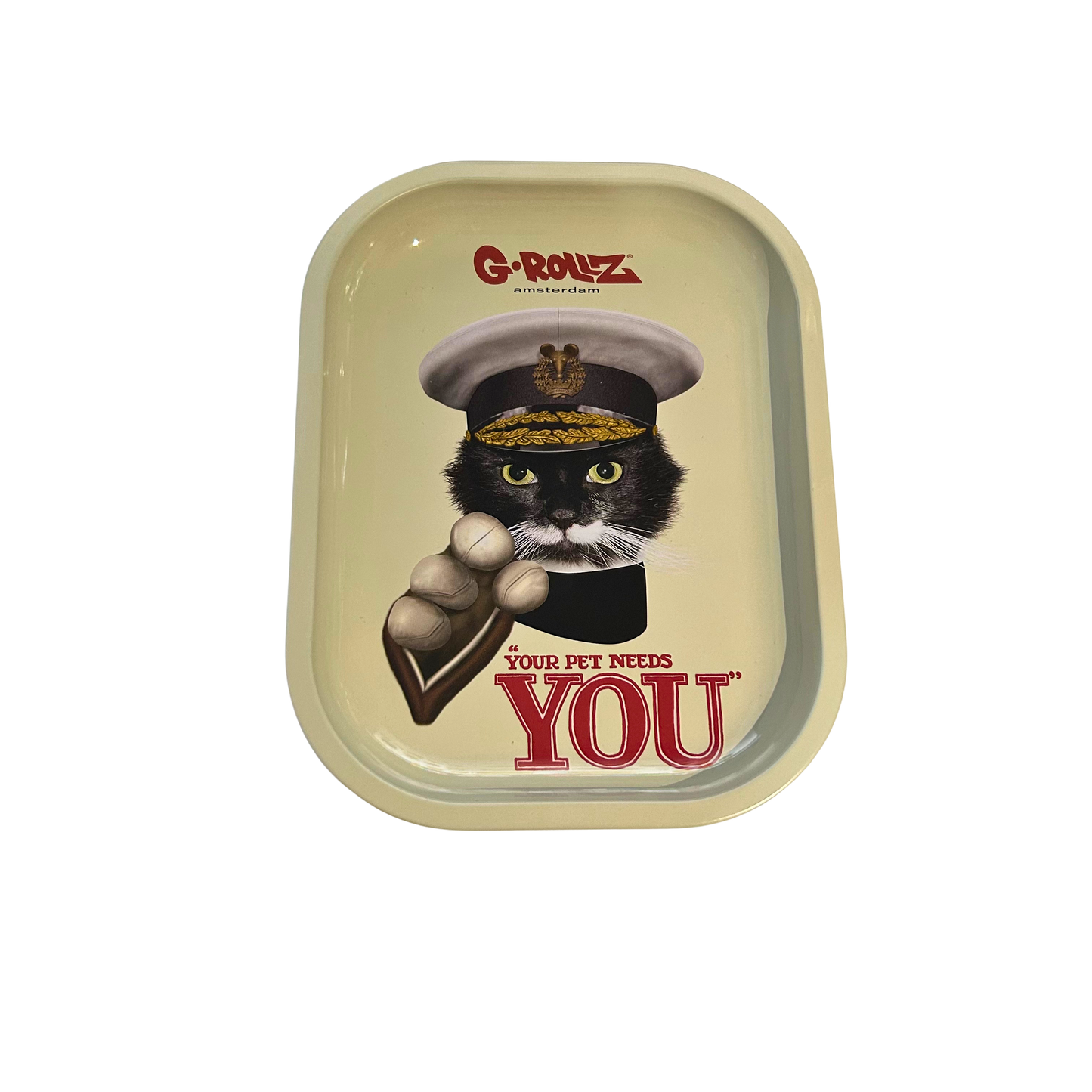 G Rollz "Your Pet Needs You" Metal Rolling Tray