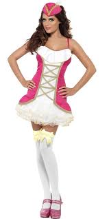 Smiffy Fever Pirate Perfection Pink Adult Costume 8-10 Small