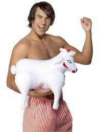 Smiffys Inflatable Sheep, Bonking Baa Baa, White