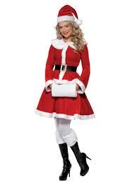 Smiffys Miss Santa Red Adult Costume 12-14 Medium