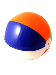 Smiffys Inflatable Beach Ball, Multi-Coloured, Assorted