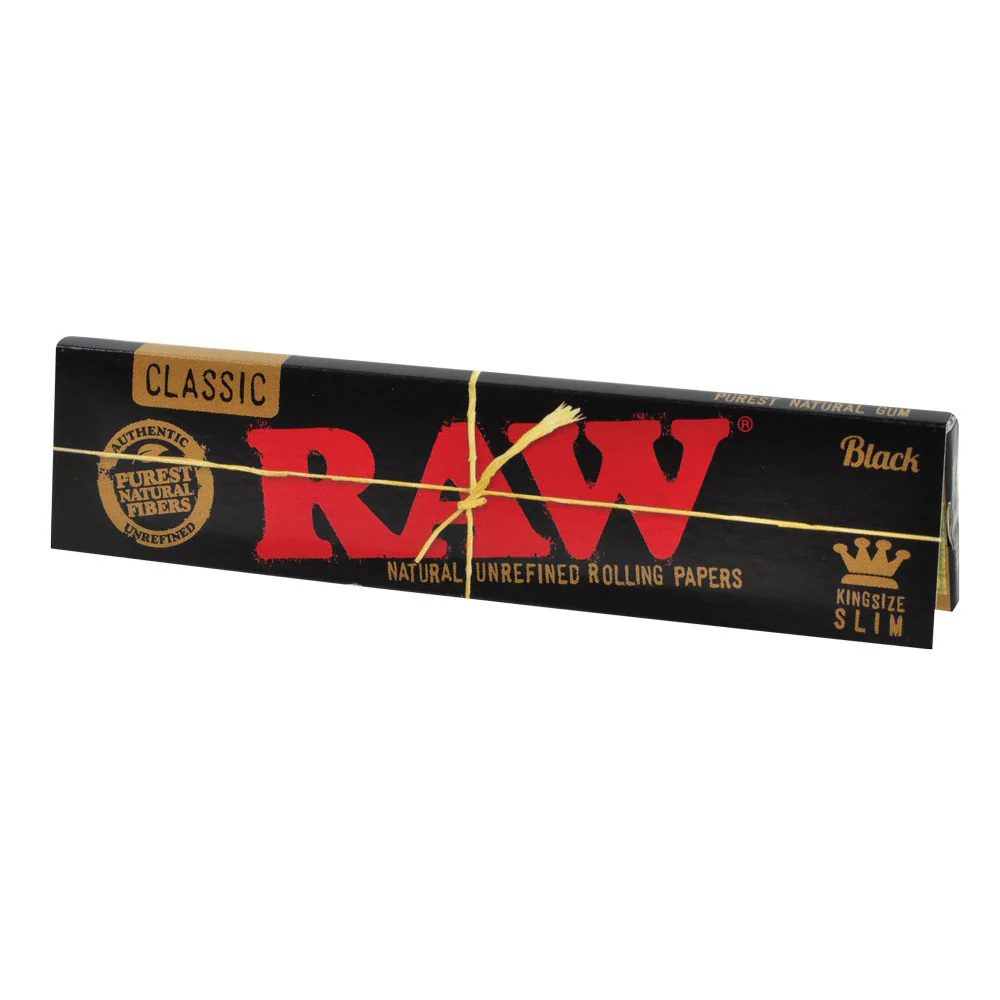 RAW Black Kingsize Rolling Papers (5 Booklets)