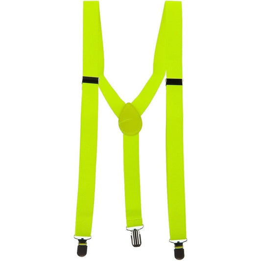 Neon Yellow Suspender Braces