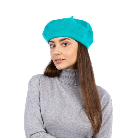 Turquoise French Beret Hat