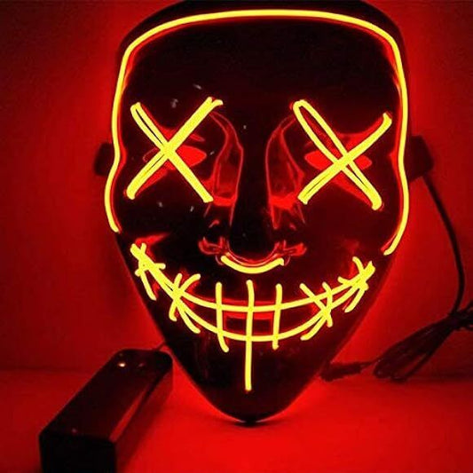Orange LED Purge Stitches Mask