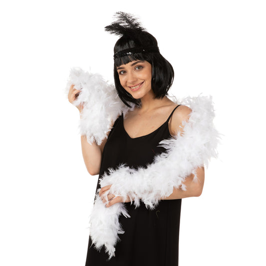 White Luxury Feather Boa