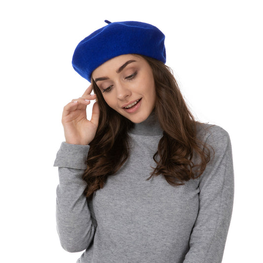 Blue French Beret Hat