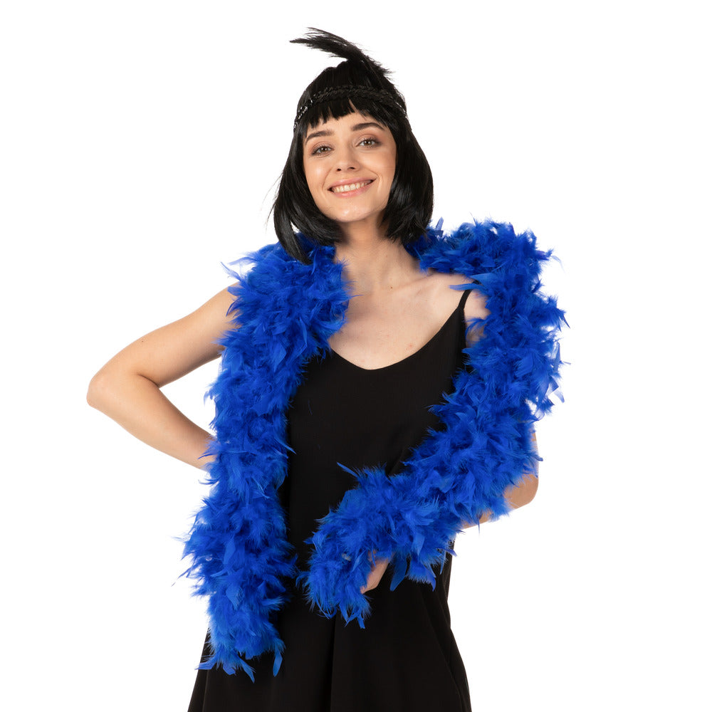 Blue Luxury Feather Boa