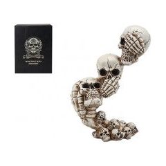 Triple Skull Statuette 18CM