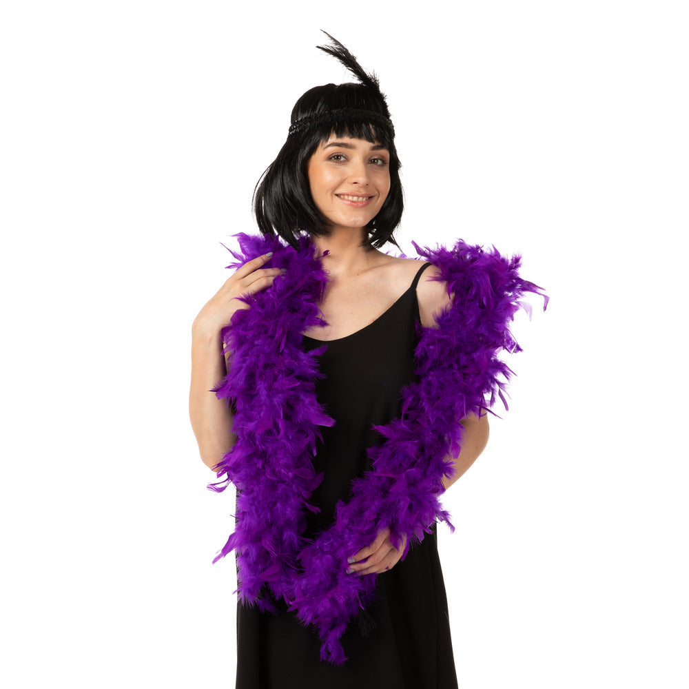 Purple Luxury Feather Boa