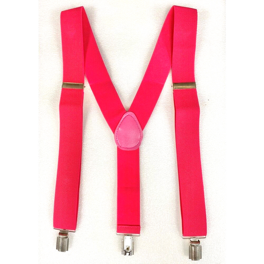 Hot Pink Suspender Braces