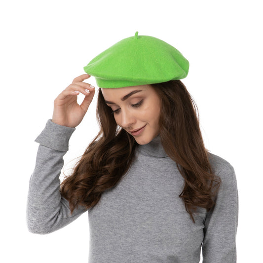 Green French Beret Hat