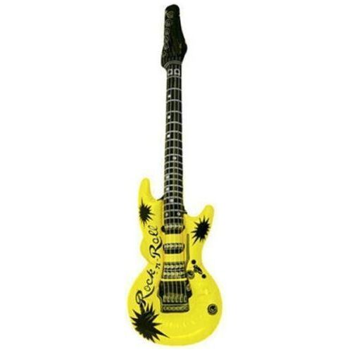 Neon Yellow Inflatable Guitar