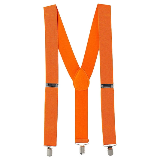 Neon Orange Suspender Braces