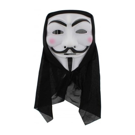 White Hooded Anonymous Mask