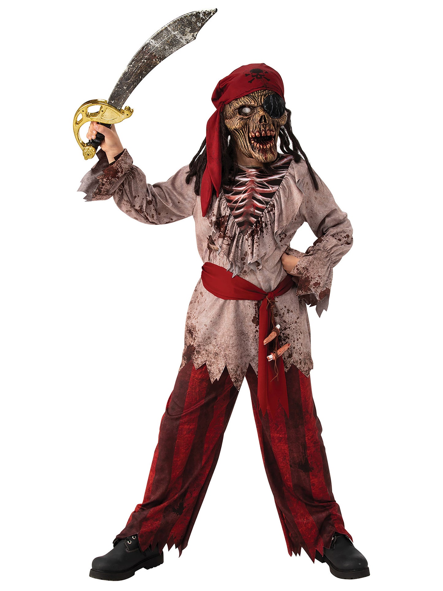 Rubies Zombie Pirate Kids Costume (7-8)