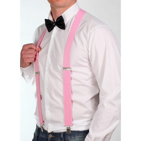 Baby Pink Suspender Braces