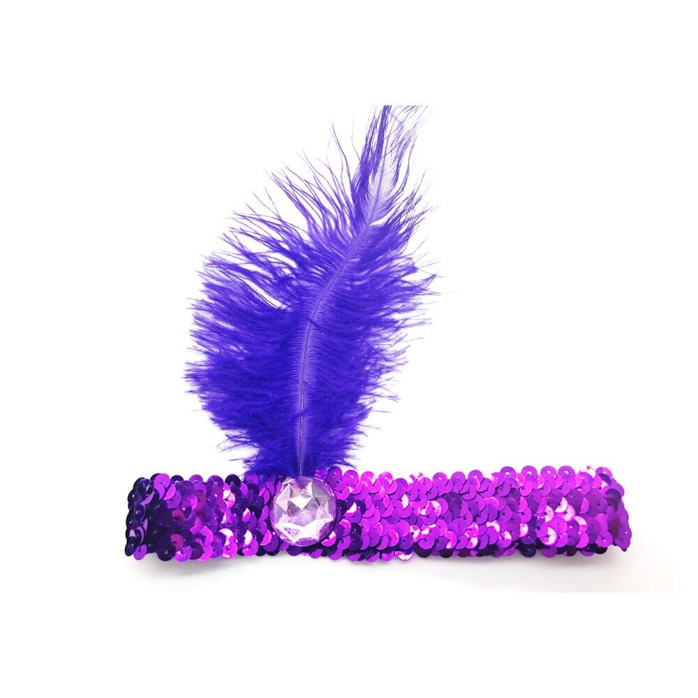 Purple Flapper Headband