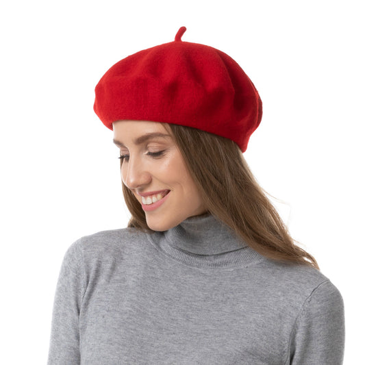Red French Beret Hat