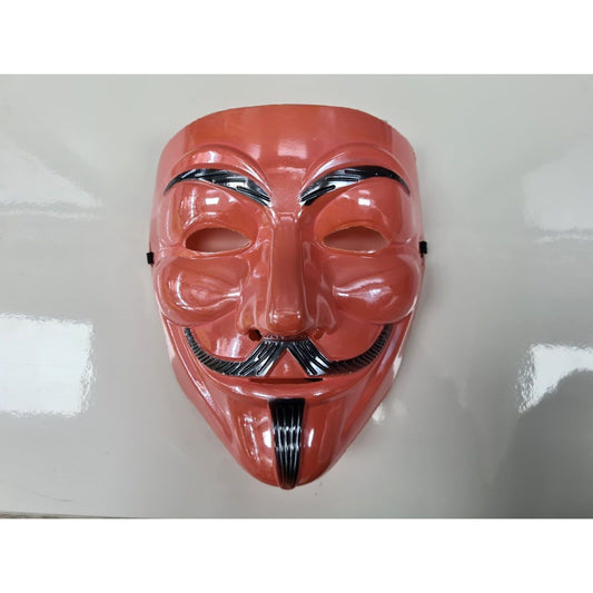 Holographic Red Anonymous Mask