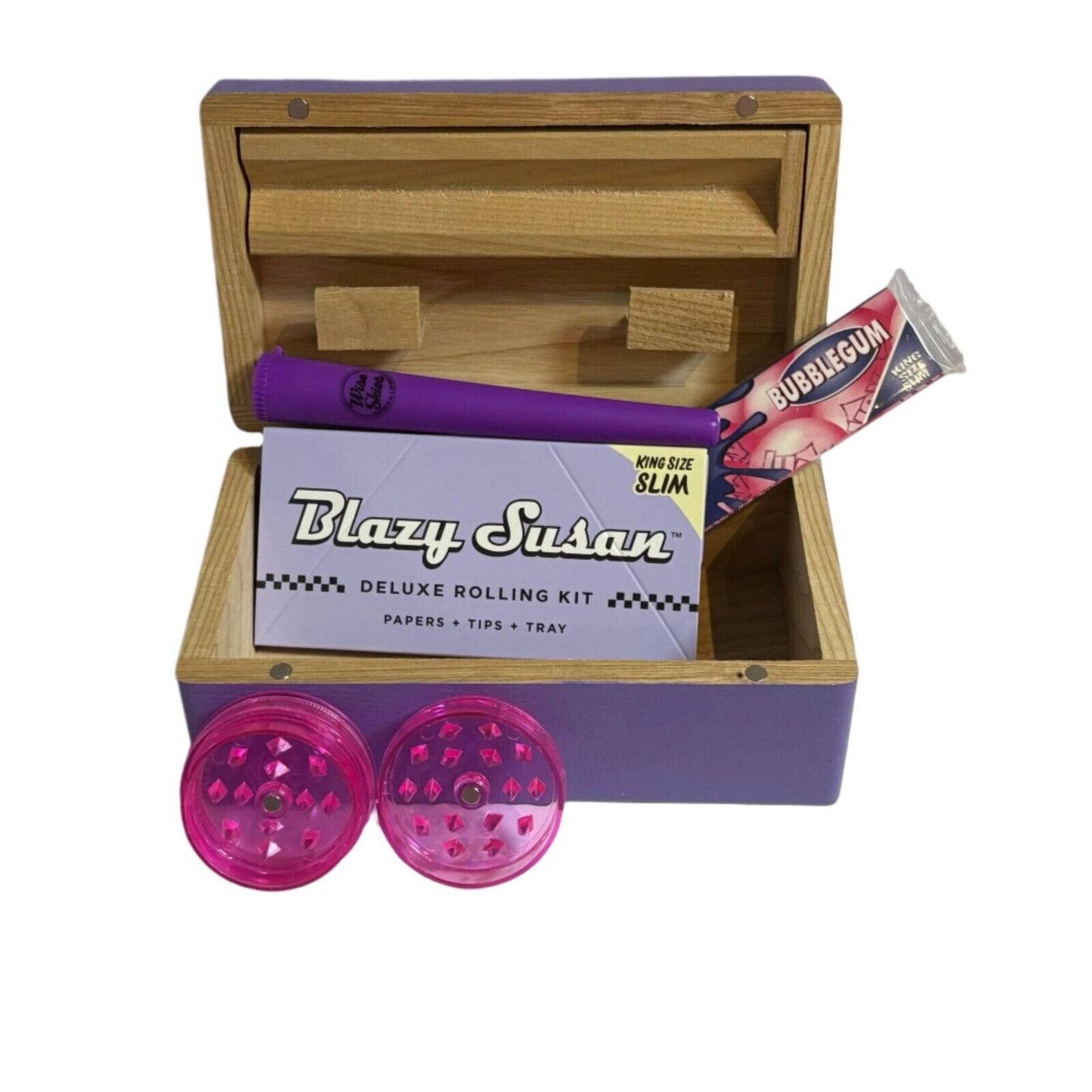 Wise Skies Purple Rolling Box Starter Kit