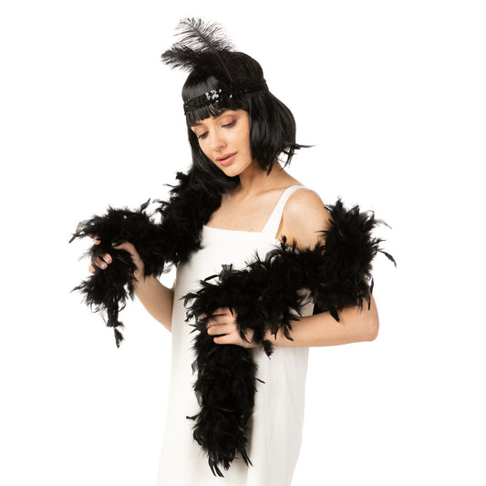 Black Luxury Feather Boa