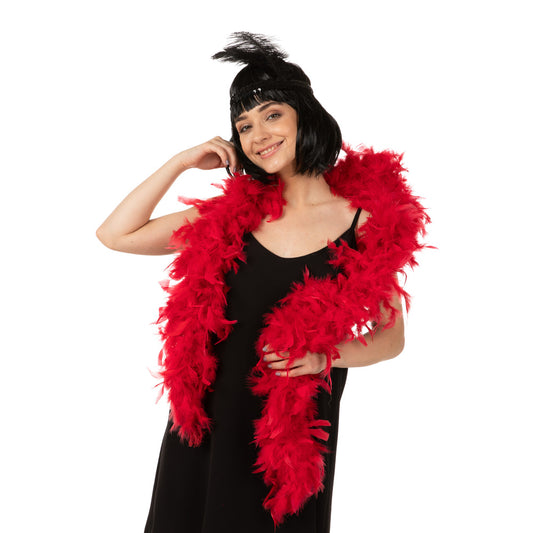Red Luxury Feather Boa