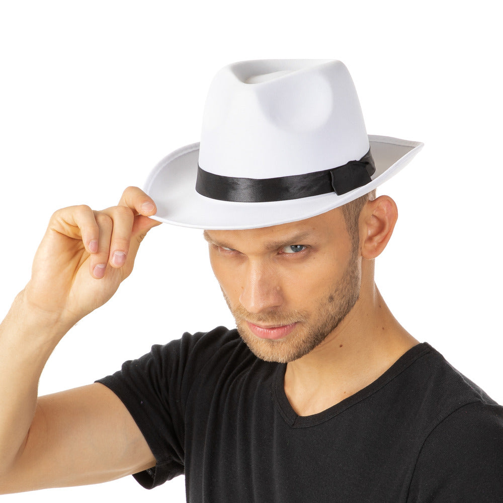 White Gangster Hat