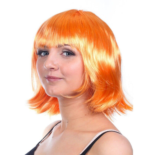 Orange Bob Straight Wig