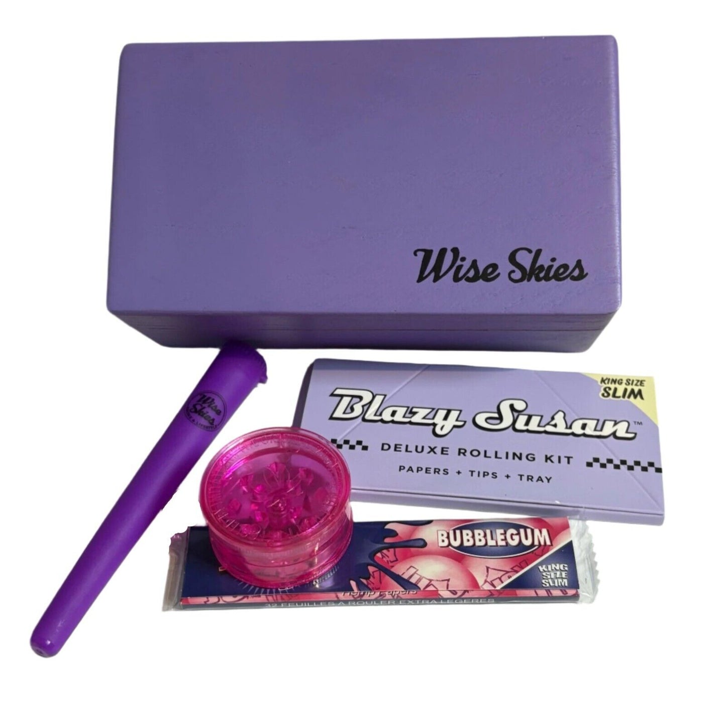 Wise Skies Purple Rolling Box Starter Kit