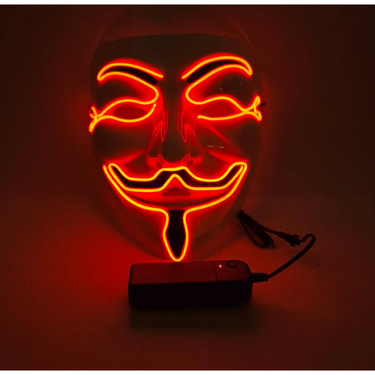 Red LED Anonymous Hacker Mask