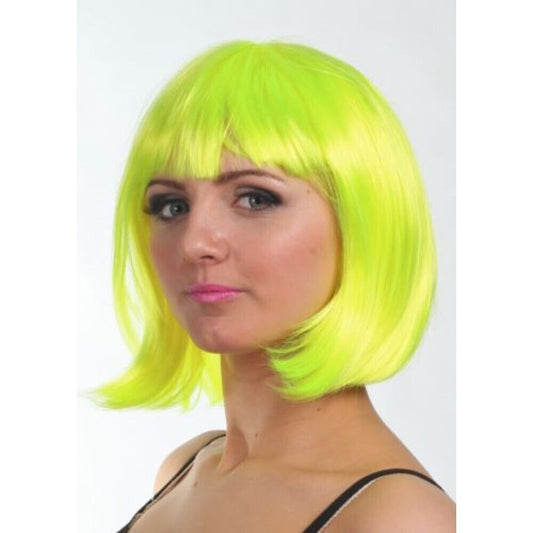 Neon Yellow Bob Straight Wig