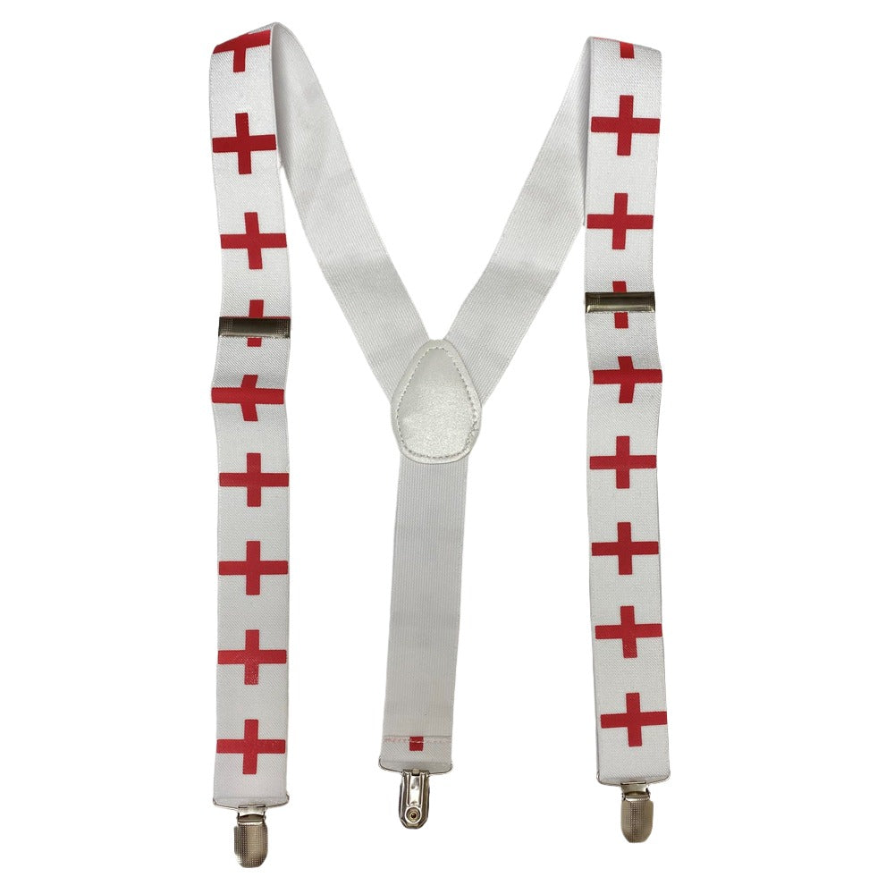 Saint George's Flag Suspender Braces