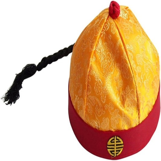 Red & Yellow Chinese Emperor Hat