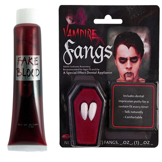 Halloween Vampire Fangs & Fake Blood