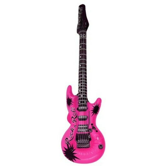Neon Pink Inflatable Guitar