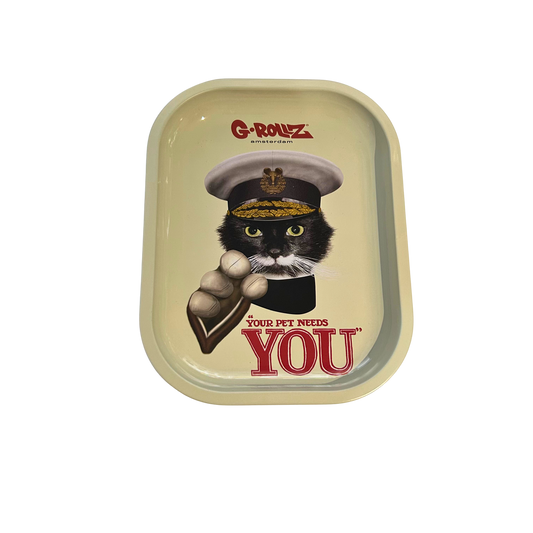 G Rollz "Your Pet Needs You" Metal Rolling Tray