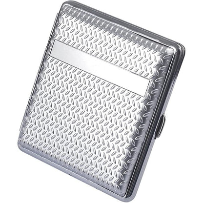 Silver Shiny Metal Plated Cigarette Case