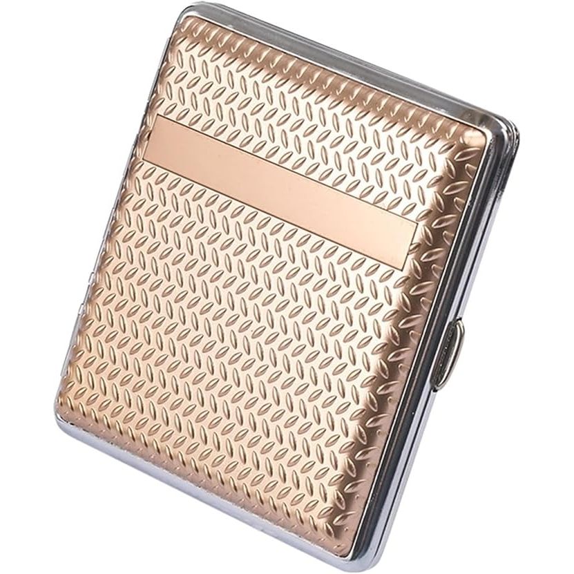 Gold Shiny Metal Plated Cigarette Case