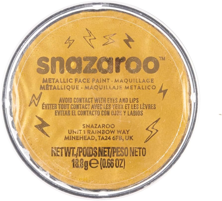 Gold Metallic Face Paint, Snazaroo