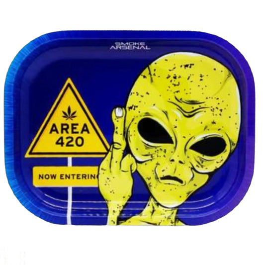 Area 420 Alien Metal Rolling Tray
