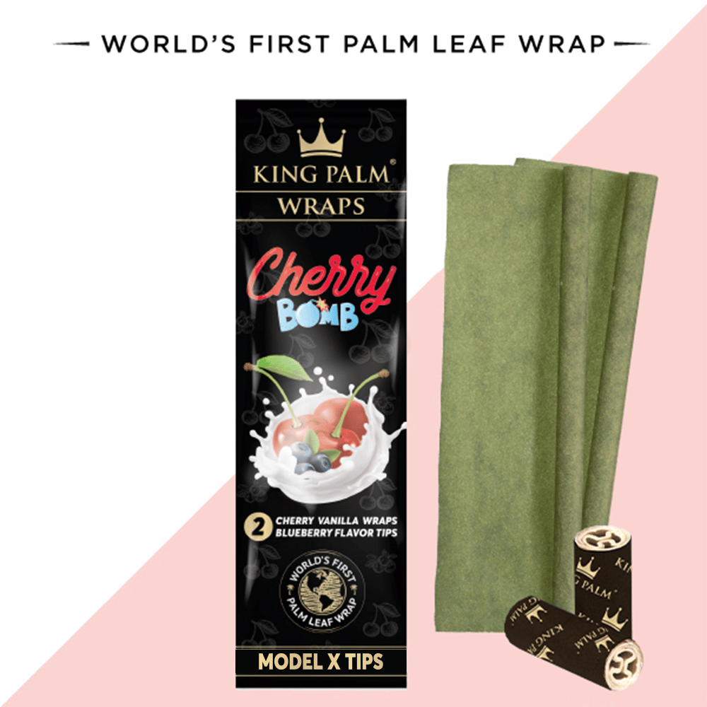 King Palm Cherry Bomb Vanilla Hemp Wraps & Blueberry Tips