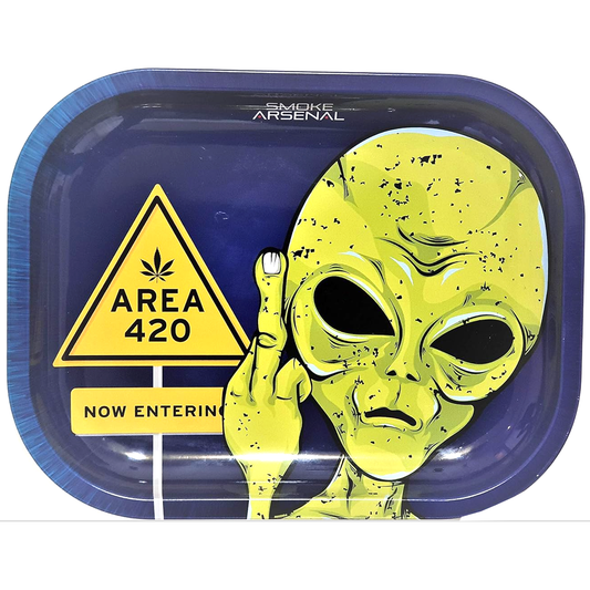 Area 420 Alien Metal Rolling Tray