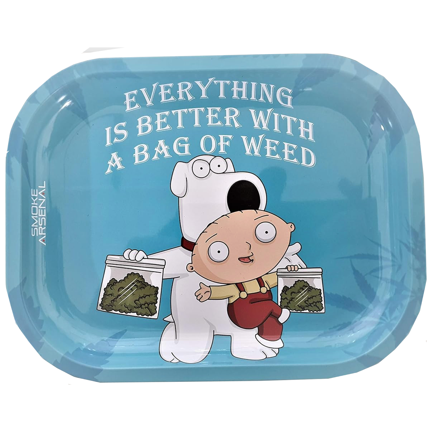 Family Guy "Bag of Weed" Metal Rolling Tray