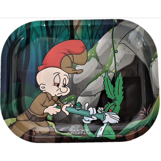 Buds Bunny Metal Rolling Tray