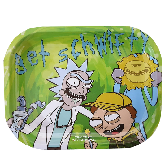 Rick & Morty "Get Schwifty" Metal Rolling Tray