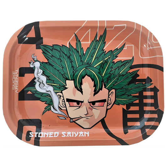 Stoned Saiyan Metal Rolling Tray