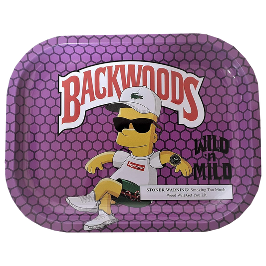 Simpsons Backwoods "Wild 'n Mild" Metal Rolling Tray