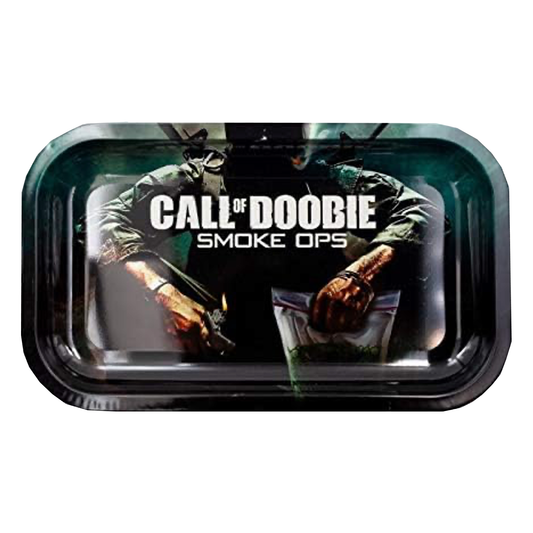 Call of Doobie Metal Rolling Tray Medium