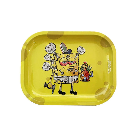 Stoned SpongeBob Metal Rolling Tray